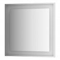 Зеркало в багетной раме и LED-светильником Evoform Ledside BY 2211 90х90 см