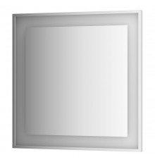 Зеркало в багетной раме и LED-светильником Evoform Ledside BY 2211 90х90 см