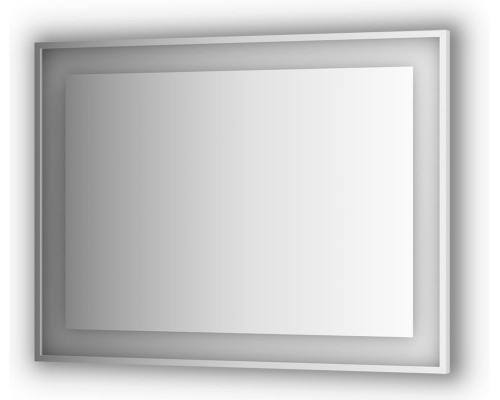 Зеркало в багетной раме и LED-светильником Evoform Ledside BY 2212 120х90 см