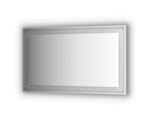 Зеркало в багетной раме и LED-светильником Evoform Ledside BY 2213 150х90 см