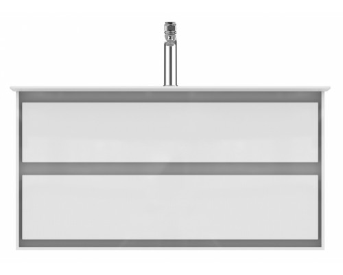 Тумба под раковину Ideal Standard Connect Air 100 см, подвесная, белый глянцевый, светло-серый матовый, E0821KN