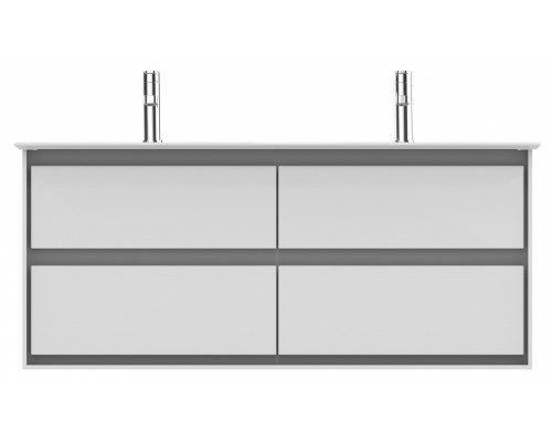 Тумба под раковину Ideal Standard Connect Air 130 см, подвесная, белый глянцевый, светло-серый матовый, E0824KN