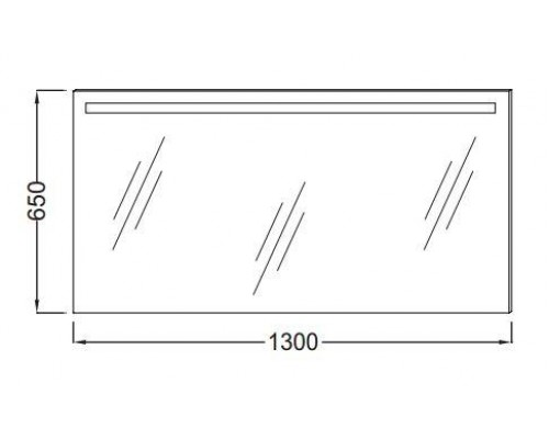 Зеркало Jacob Delafon 130 см, с подсветкой, EB1419-NF