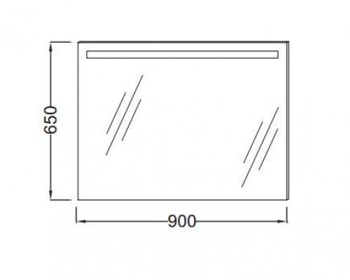 Зеркало Jacob Delafon 90 см, с подсветкой, EB1414-NF