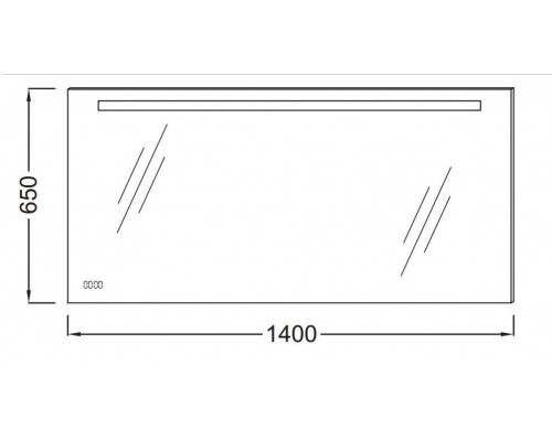 Зеркало Jacob Delafon 140 см, с подсветкой и защитой от запотевания, EB1165-NF
