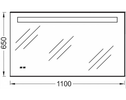 Зеркало Jacob Delafon 110 см, Зеркало Jacob Delafon 130 см, с подсветкой и защитой от запотевания, EB1431-NF