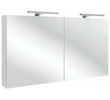 Шкаф зеркальный Jacob Delafon 120 см, EB1368-G1C, со светодиодной подсветкой, цвет - белый блестящий лак