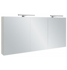 Шкаф зеркальный Jacob Delafon 140 см, EB1370-G1C, со светодиодной подсветкой, цвет - белый блестящий лак