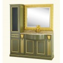 Комплект мебели Migliore Ravenna с пеналом, цвет олива, декор золото