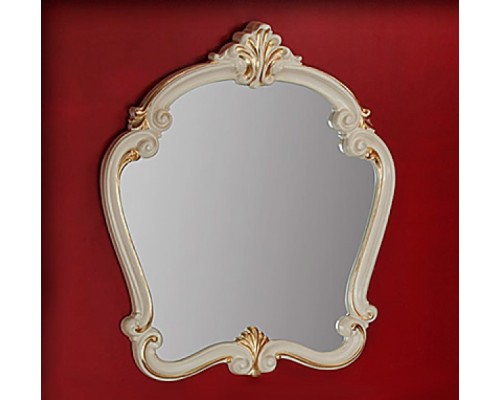 Зеркало фигурное Migliore Bella ML.BLL-SP454.AV.DO, 95*107*6 см, цвет белый/золото