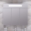 Зеркальный шкаф Opadiris Кристалл Лофт 90 см, белый, 00-00003653