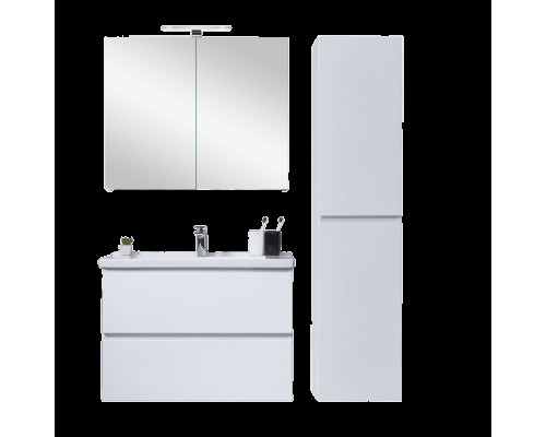 Зеркальный шкаф Orans BC-4023-800W-zerkalo 80 см c подсветкой, белый