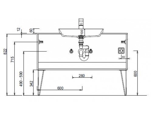 Тумба с раковиной Puris Diamond Line DIA339001(897/897), 120 см, белый диамант