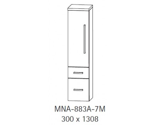 Средний шкаф Puris MNA 883A 7М