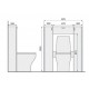 Шкаф Raval Space 103 напольный, белый, Spa.10.103/N/W