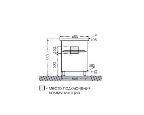 Тумба под раковину СаНта Лондон 60 224005л, напольная