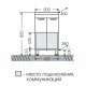 Тумба под раковину СаНта Родос 50 206011, напольная