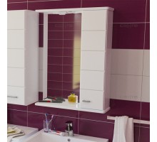 Зеркальный шкаф СаНта Омега 50 с подсветкой, левый/правый, цвет белый (107001/107002)