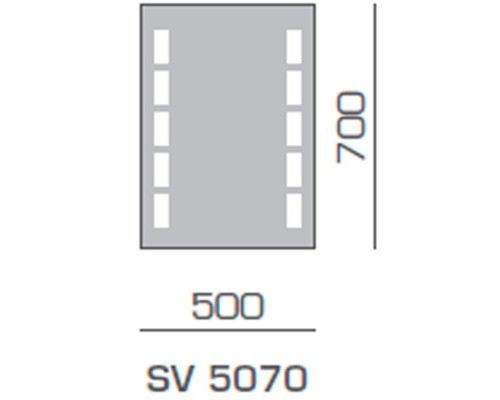 Зеркало Sanvit Андромеда SV5070 zsv5070