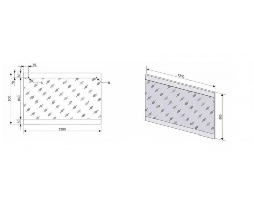 Зеркало Style Line Даллас 120 CC-00000416 Люкс, 120 см, подвесное, венге