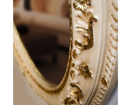 Зеркало Tiffany World TW03529avorio/oro в раме 81*101 см, слоновая кость/золото