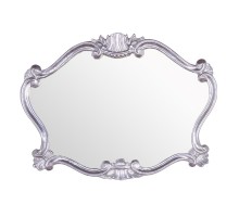 Зеркало Tiffany World TW02031arg.brillante в раме 91*70 см, глянцевое серебро