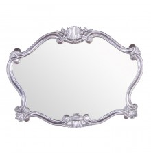 Зеркало Tiffany World TW02031arg.brillante в раме 91*70 см, глянцевое серебро