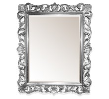 Зеркало Tiffany World TW03845arg.brillante в раме 85*100 см, глянцевое серебро