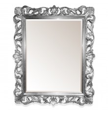 Зеркало Tiffany World TW03845arg.brillante в раме 85*100 см, глянцевое серебро