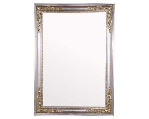 Зеркало Tiffany World TW03851arg/oro в раме 108*78 см, серебро/золото