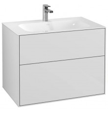 Тумба под раковину Villeroy&Boch Finion F01000GF, 80 х 50 см, белый глянцевый