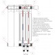Радиатор биметаллический Rifar Alp Ventil 500 6 секций, нижнее подключение правое (R50006AVR)