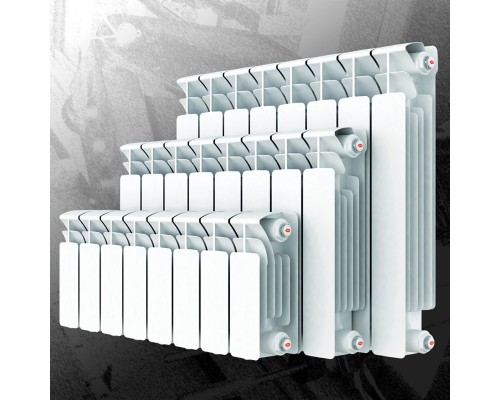 Радиатор биметаллический Rifar Base Ventil 350 10 секций, нижнее правое подключение