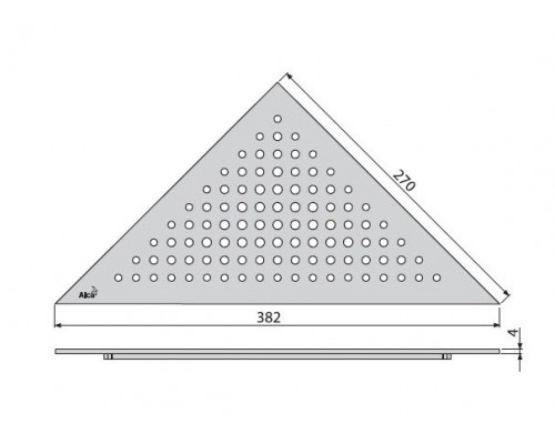 Решетка водосточная треугольная AlcaPlast Triton