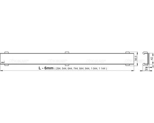 Душевой лоток AlcaPlast APZ106-650 Professional Low