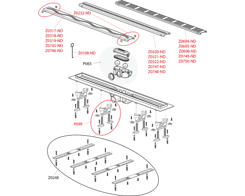 Душевой лоток AlcaPlast APZ10-650M