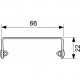 Дизайн-решетка TECE Drainline Lines 600921, 90 см, сатин