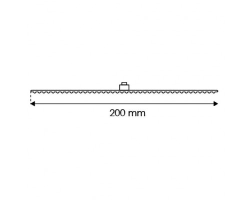 Верхний душ ASD Flat 95.201, 20 x 20 см, 1 режим струи, без держателя