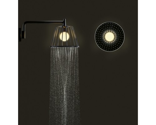 Верхний душ Axor LampShower/Nendo 26031000, 27,5x27,5 см, 1 режим струи, с держателем