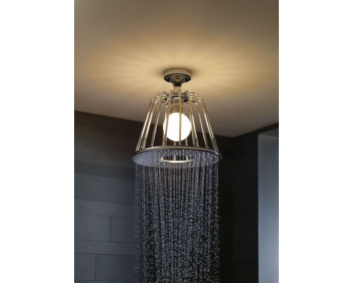 Верхний душ Axor LampShower/Nendo 26032000, 27,5x27,5 см, 1 режим струи, с держателем