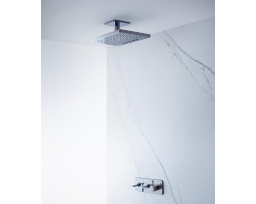 Верхний душ Axor ShowerSolutions 35281000, 46 х 27 см, 3 режима струи, с вертикальным держателем