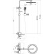 Душевая стойка BelBagno Luce со смесителем для ванны, верхним и ручным душем, хром, LUC-VSCM-CRM