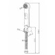 Гигиенический душ Bravat D9122CP-RUS с настенным держателем, хром