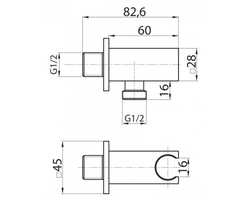 Шланговое подключение Cezares Articoli Vari CZR-AI12-01