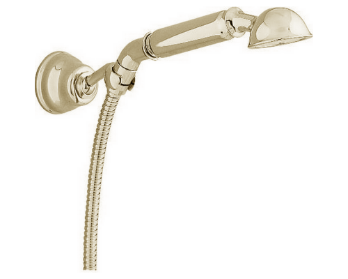 Душевой гарнитур Cisal Shower ручная лейка, шланг 120 см, держатель настенный для лейки, золото, AR00305024