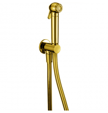 Гигиенический душ Cisal Shower со шлангом 120 см, вывод с держателем, золото, SC00791024