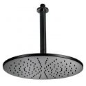 Верхний душ Cisal Shower, D300 мм, 1 режим струи, с потолочным держателем L180 мм, черный, DS01370040