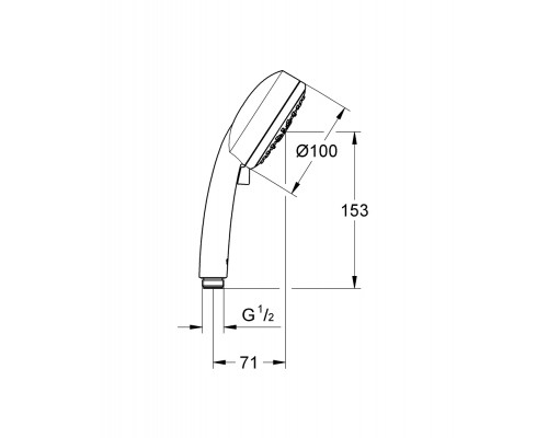 Ручной душ Grohe New Tempesta Cosmopolitan 100 IV 27573002 (27573001)