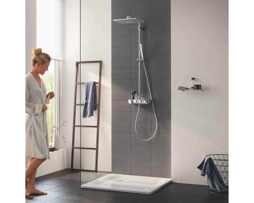 Душевая система с термостатом Grohe Euphoria SmartControl 310 DUO Cube 26508000, цвет верхнего душа хром