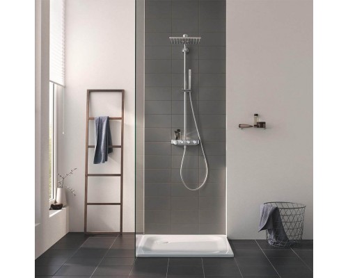 Душевая система с термостатом Grohe Euphoria SmartControl 310 DUO Cube 26508000, цвет верхнего душа хром